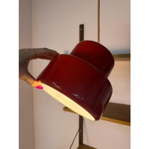 Red Poker Pendant Lamp by Jo Hammerborg for Fog & Mørup For Sale - Image 11 of 11