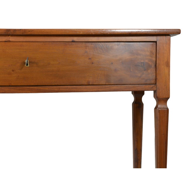 Antique Italian Cherrywood Writing Desk with Drawer, Late 18th-Early 19th Century For Sale - Image 5 of 12