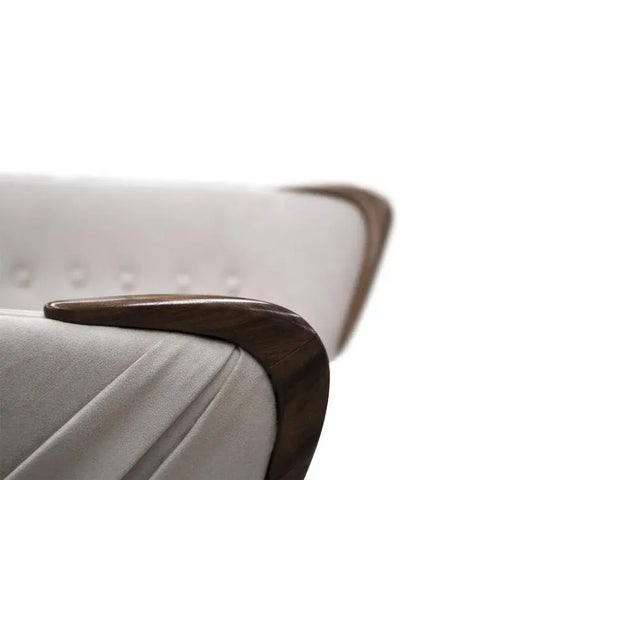 Takeami Armchair by Alma De Luce For Sale - Image 4 of 8