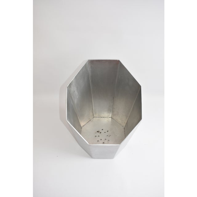 This planter is made by Oblik studio of Brooklyn New York. Meticulously cut and welded from flat aluminum sheet over the...