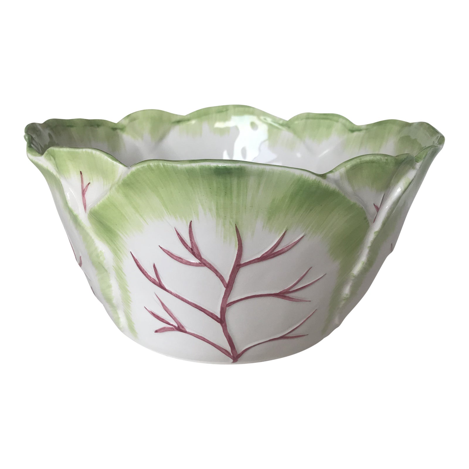 1980s Ceramic Cabbage Bowl Chairish