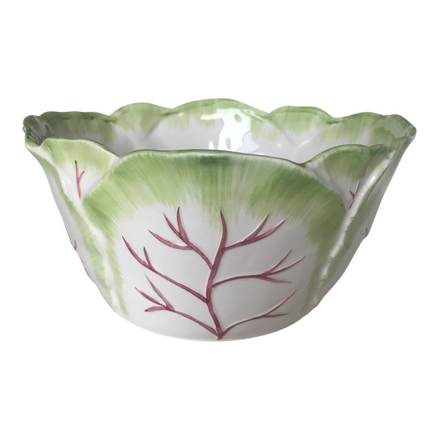 1980s Ceramic Cabbage Bowl Chairish