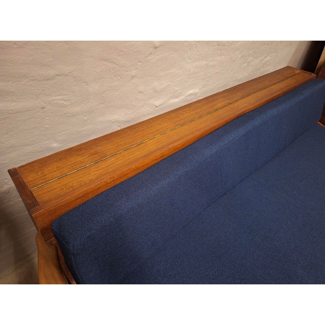 Danish Teak Convertible Daybed Sofa with Backrest Compartment, 1960s For Sale - Image 9 of 11