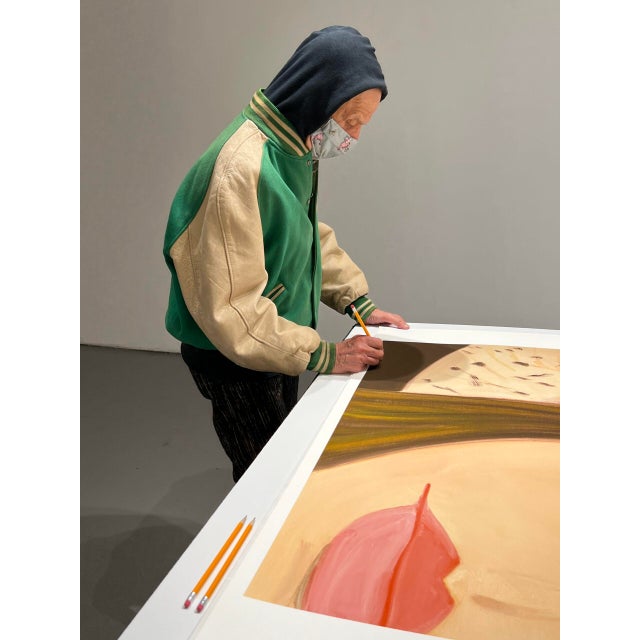 Alex katz, 2022 – straw hat 2 hand-signed and numbered, edition: 100 year: 2022 medium: archival pigment ink on innova...