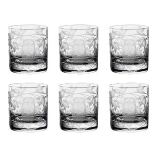 ARTEL Night Owl Double Old Fashioned Glass in Clear - Set of 6 For Sale