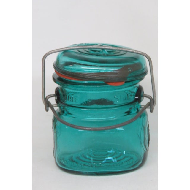 Ball Ideal Bicentennial Eagle Mason Jar With Lid 1976 Vintage Blue Teal 4715b For Sale - Image 11 of 18