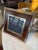 Tommaso Barbi Signed Tommaso Barbi Italian Burl Wood and Brass Picture Frame, 1970s For Sale - Image 4 of 6