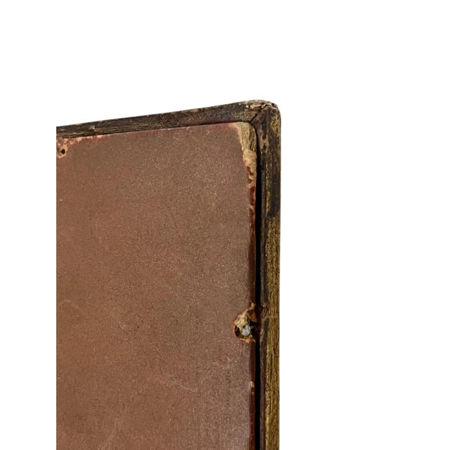 Antique Parisian Gilt Wood Framed Dog Portrait For Sale - Image 11 of 12