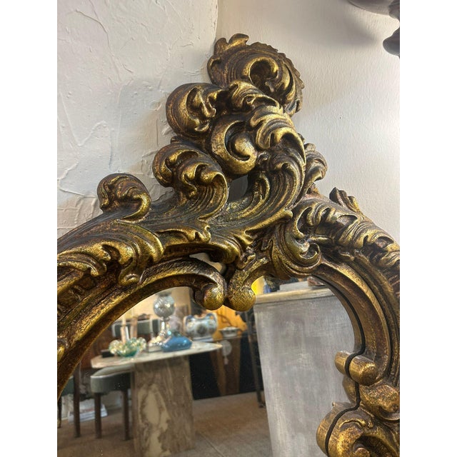 Vintage Mirror in Wood, 1930s For Sale - Image 4 of 11