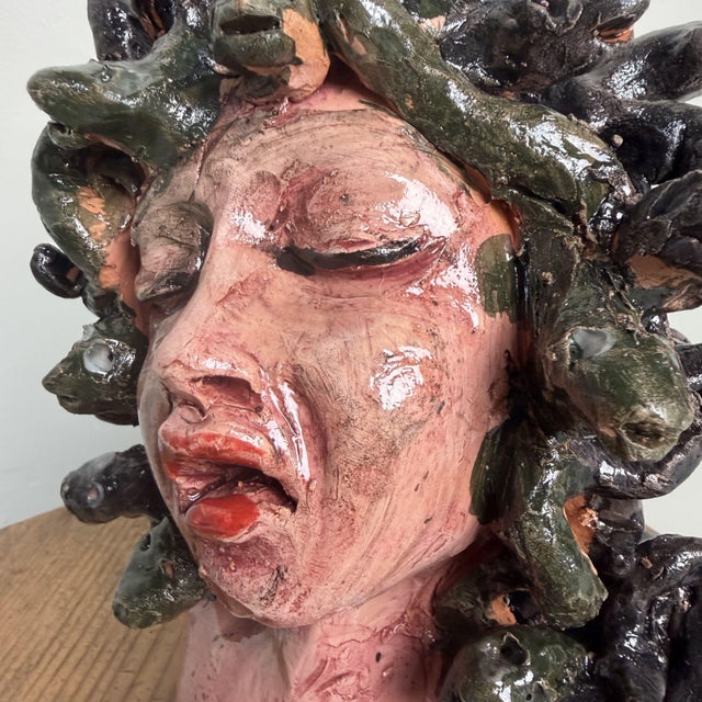 Ceramic Medusa Bust by Gennaro Condurso, Italy, 2010s For Sale - Image 10 of 16