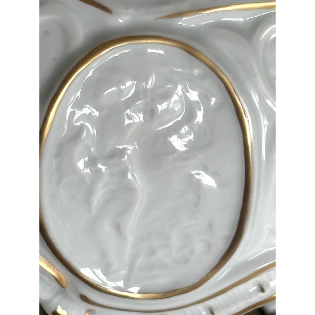 Ceramic Porcelain Lithophane Table Lamp, 1950s For Sale - Image 7 of 18