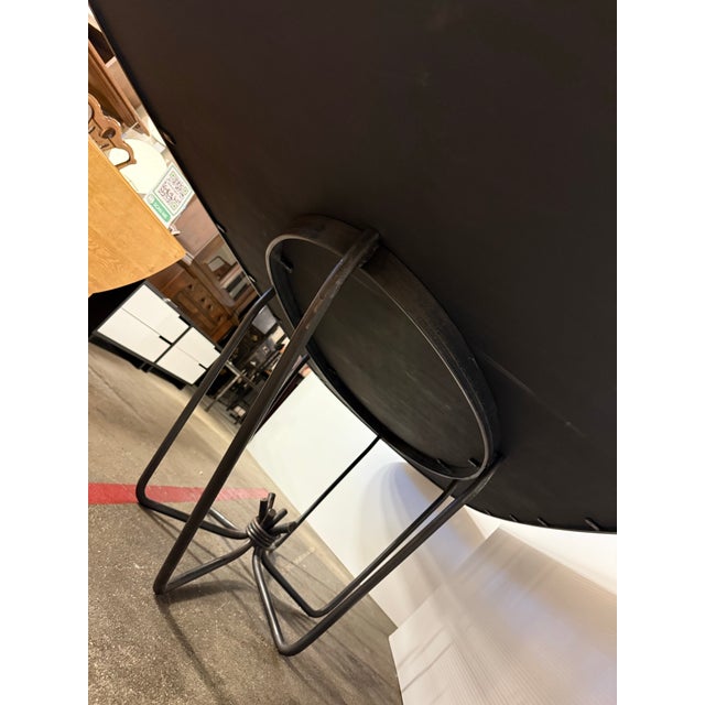 Coup d'Etat Bespoke Black Glass + Metal Dining Table For Sale - Image 10 of 12