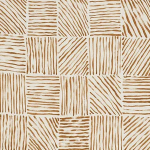 Schumacher X Caroline Z Hurley Katama Fabric in Caramel