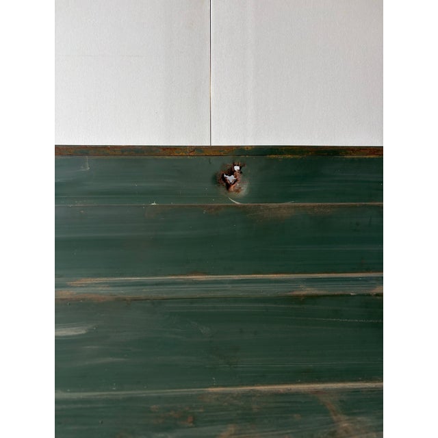 Vintage Industrial Metal Shop Display Shelving Unit For Sale - Image 9 of 12