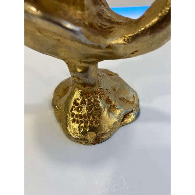 Bronze Candlesticks Signed Pierre Casenove 1994 For Sale - Image 4 of 8