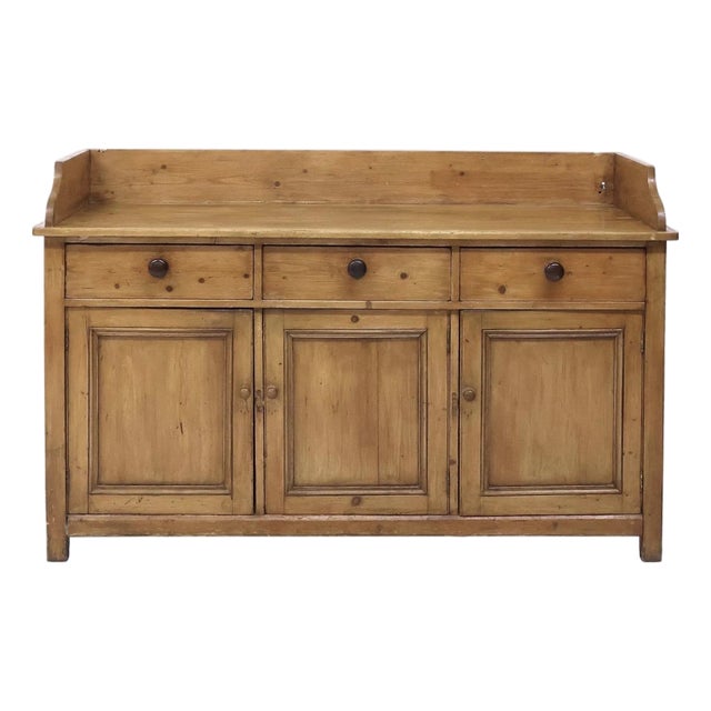 19th Century Scottish Victorian Pine Sideboard For Sale