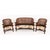 Wood Bergere Sofa and Chairs, 1875, Set of 3 For Sale - Image 7 of 7