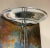 Mid-Century Modern Casella Lighting Olympiad Torchiere Chrome Floor Lamp For Sale - Image 3 of 8