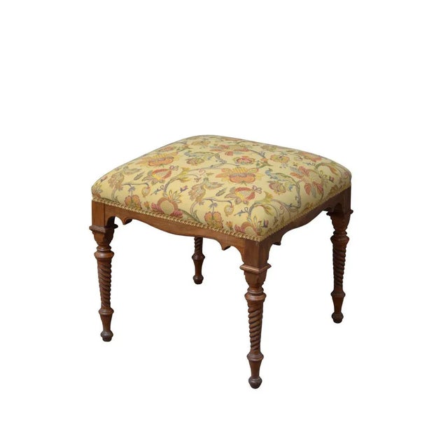 Victorian Walnut Stool For Sale - Image 11 of 11