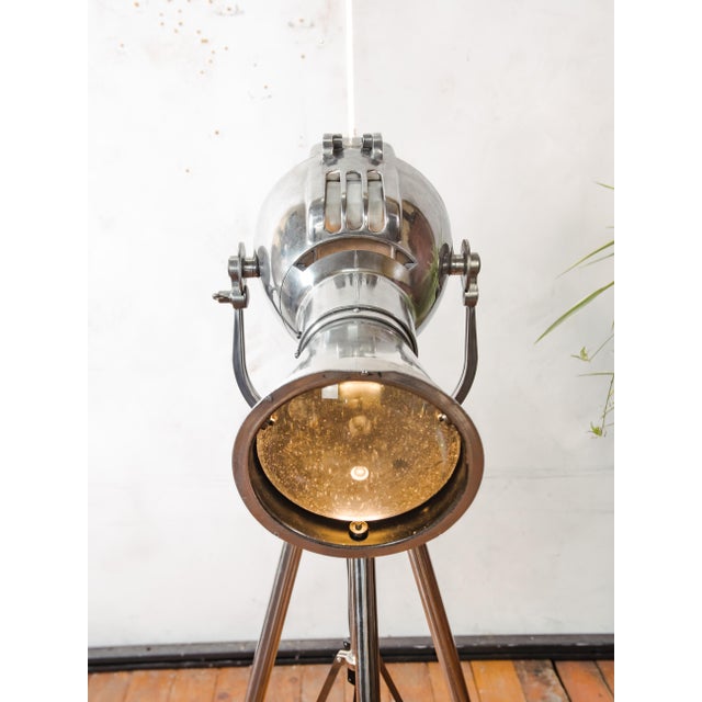 Metal Patt 23N Spotlight on Chrome Tripod from Strand Electric, England, 1960s For Sale - Image 7 of 17