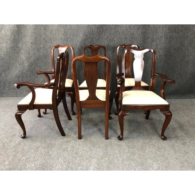 Late 20th Century 7 Piece Henkel Harris Mahogany Dining Set Models No. 2224 and 109 For Sale - Image 16 of 18