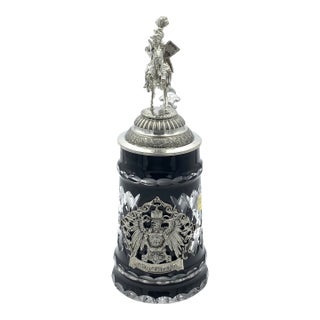 Early 20th Century Limited Edition King Werk Lord of Crystal Beer Stein For Sale