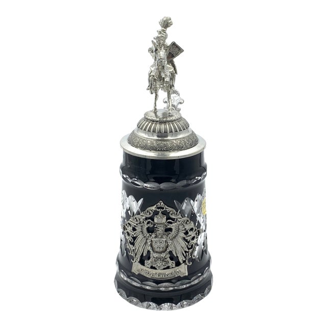 Early 20th Century Limited Edition King Werk Lord of Crystal Beer Stein For Sale