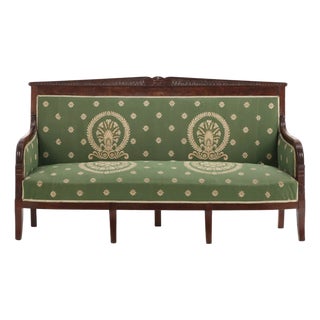 French Restoration Mahogany & Crotch Mahogany Sofa, C. 1840, For Sale