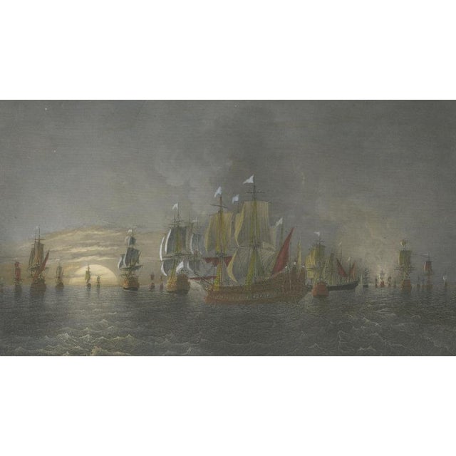 Paper After Baron Théodore Gudin, Chevalier De Saint-Pol Fighting a Dutch Squadron, 1840, Engraving For Sale - Image 7 of 9