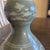 Celadon 1970s Mid-Century Studio Celadon Double-Gourd Vase With Inlaid Lotus and Medieval Seal Mark For Sale - Image 8 of 12