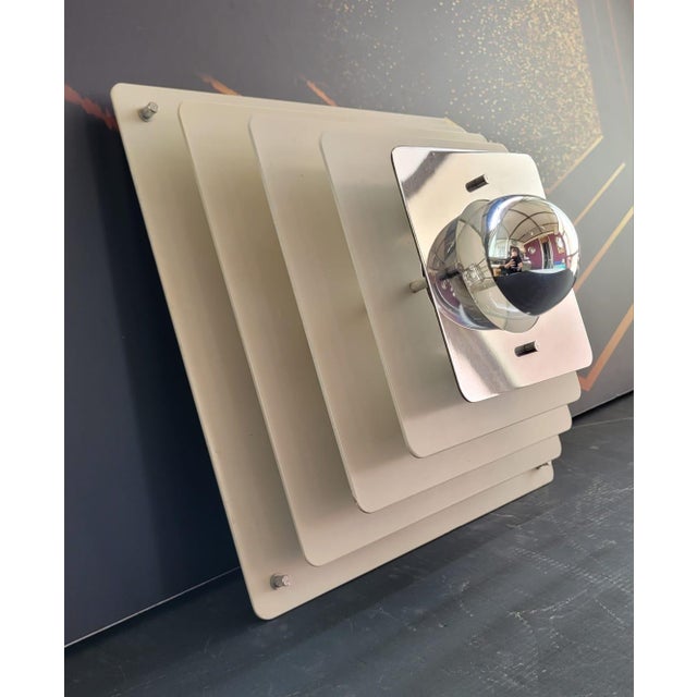 Wall or Ceiling Lamp with Stepped Structure from Egoluce, 1970s For Sale - Image 9 of 12