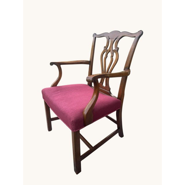 ring timeless craftsmanship into your home with this vintage Saybolt‑Cleland mahogany armchair, a beautifully made piece...