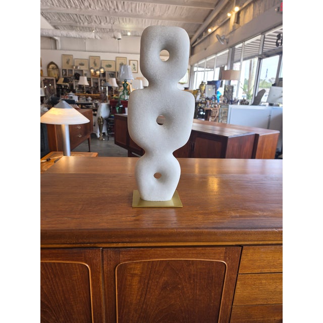 Abstract Sculpture in White by Arteriors For Sale In Charleston - Image 6 of 13