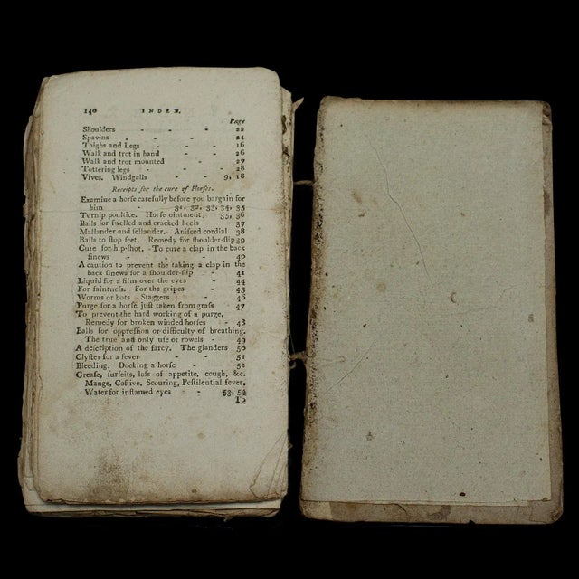 1796's Antique Book Compendium of Farriery For Sale - Image 12 of 12