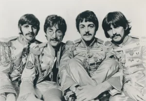 The Beatles, 1967, Black and White Photograph