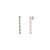 This is part of Chairish’s Fine Jewelry assortment. These stunning 14K white gold dangle earrings showcase round-cut green...