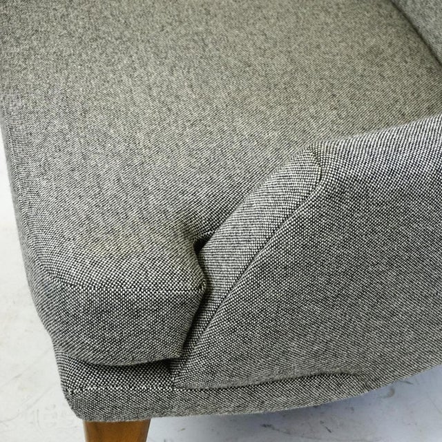 Monumental Grey Austrian Mid-Century Wingback Armchair by Oswald Haerdtl For Sale - Image 12 of 13