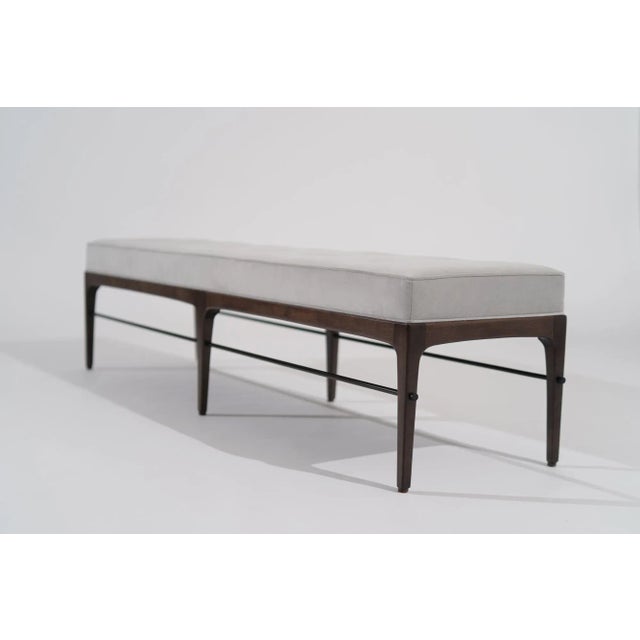 Not Yet Made - Made To Order Linear Bench in Dark Walnut Series 72 by Stamford Modern For Sale - Image 5 of 12