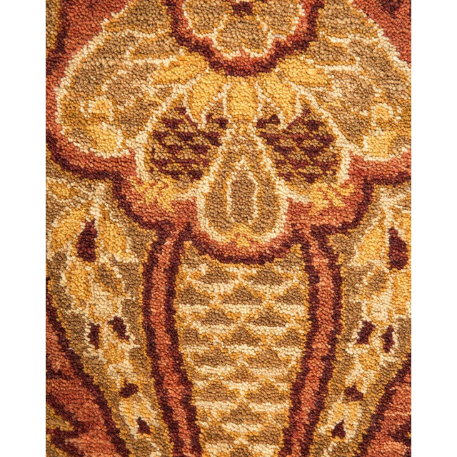 Traditional Mogul Collection Hand-Knotted Runner - Pink 2' 7" x 9' 2" For Sale - Image 3 of 9
