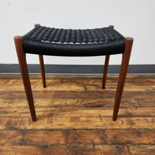1960s Mid 20th Century Teak Stool by Niels Moller For Sale - Image 5 of 10