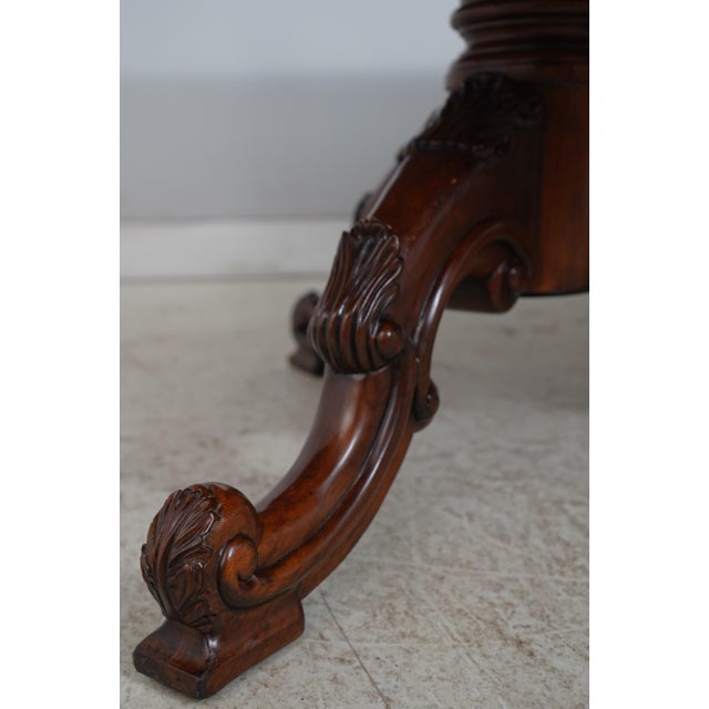 Brown Drexel Heritage Mahogany Double Pedestal Dining Table For Sale - Image 8 of 18