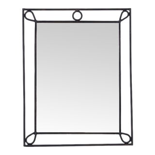 1950s French Iron Loop Mirror For Sale
