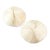Pair Natural Plate Mushroom Coral Skeleton Specimens 6" & 7" Coastal Decor For Sale