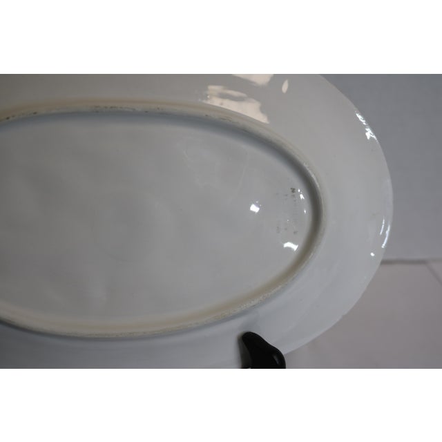 Late 20th Century Late 20th Century Meiselman Imports Mint Leaf Oval Platter For Sale - Image 5 of 6