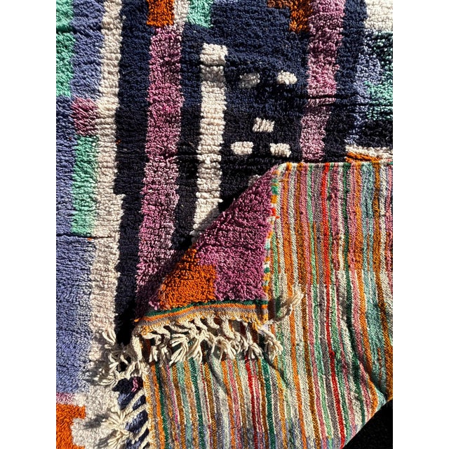 Colorful Berber Area Rug For Sale - Image 11 of 11