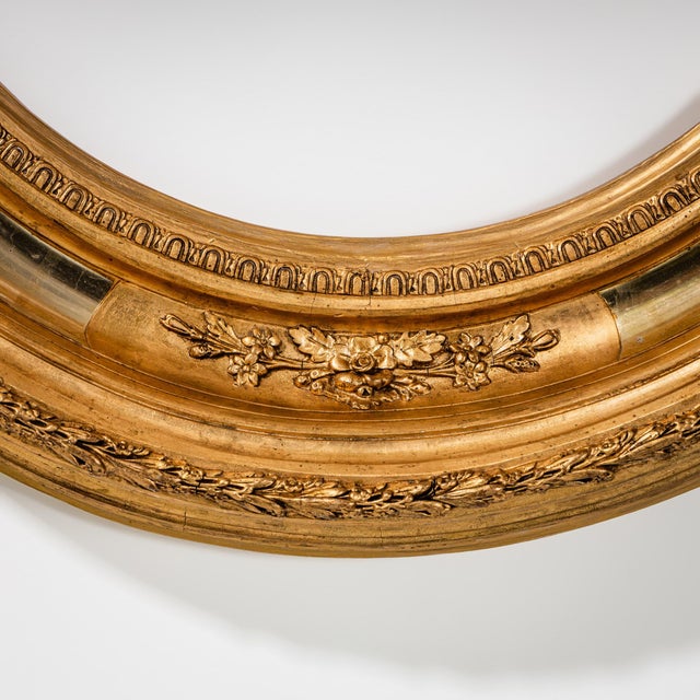 Oval Giltwood Mirror Frame, 19th Century For Sale - Image 6 of 7