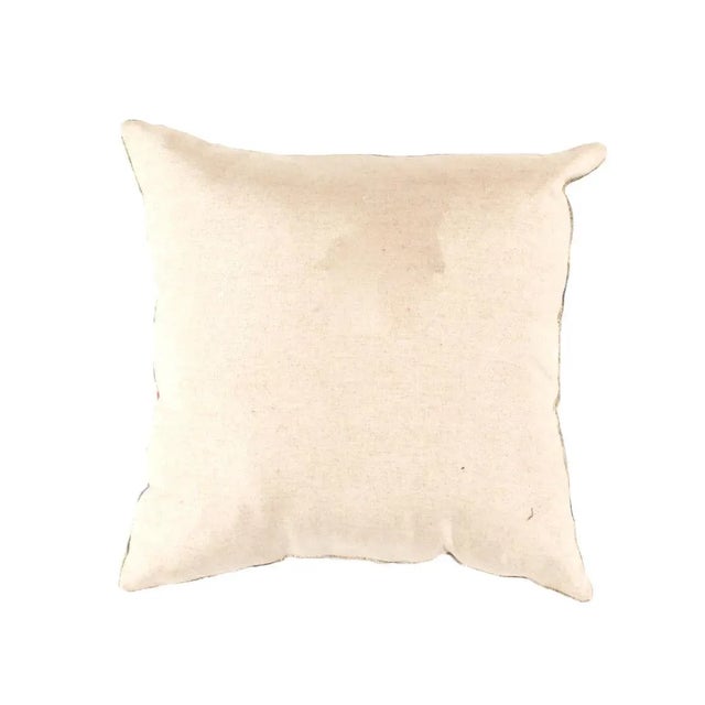 Contemporary Bohemian Gray Décor Hand Knotted Pillow For Sale - Image 10 of 12