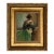 Not Yet Made - Made To Order Portrait of Woman in Black and Green Dress Print on Canvas 8x10" Framed For Sale - Image 5 of 5