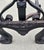 Mid 20th Century Wrought Iron Canonball Andirons and Set of Fireplace Tools- 5 Pieces For Sale - Image 13 of 14