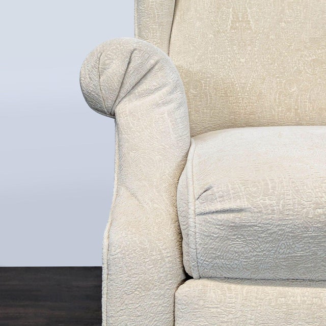 Lane Furniture Beige Wingback Recliner Lounge Chair For Sale In San Francisco - Image 6 of 11